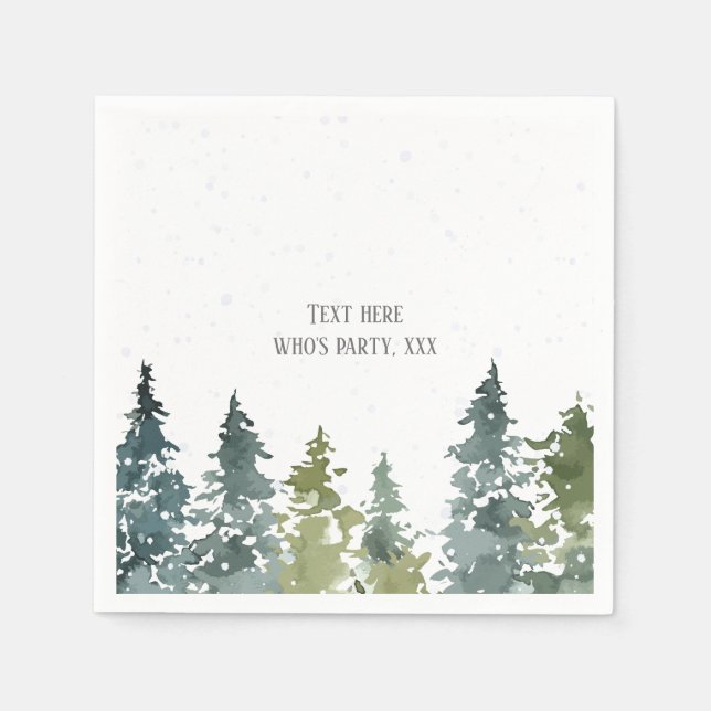 Conifer, Pine Tree, Evergreen Napkin (Front)
