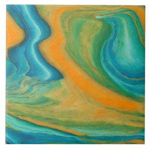 “Conil”. A Colourful Abstract Blend Tile