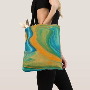 “Conil”. A Colourful Abstract Blend Tote Bag