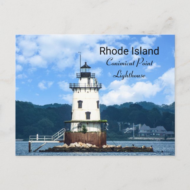 Conimicut Point  Lighthouse RI Postcard (Front)