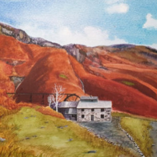 Coniston Lake District Blank Card