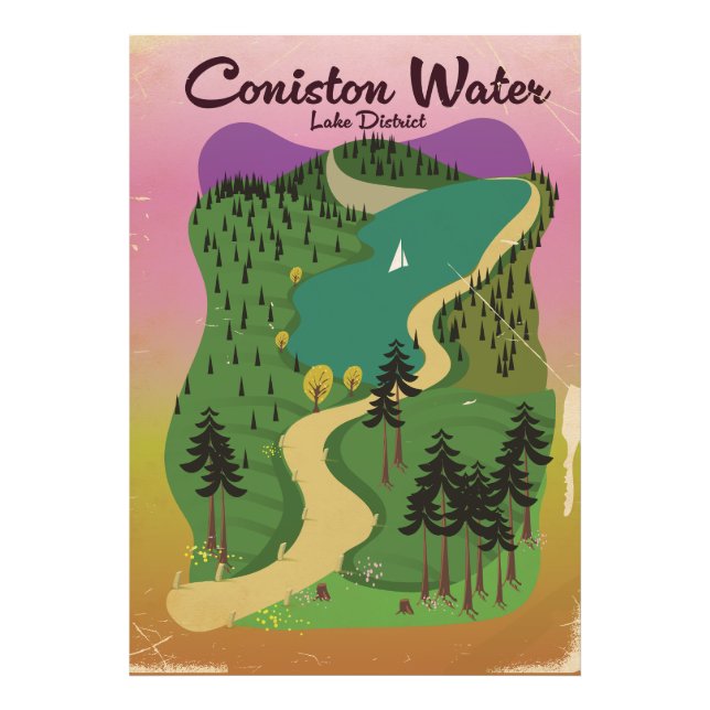 Coniston Water Lake District Photo Print (Front)