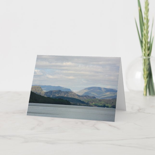 Coniston Water, The English Lake District Card (Front)