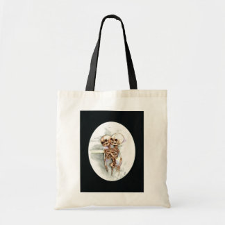 conjoined foetal skeleton tote bag