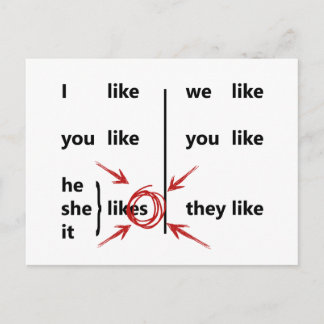 Conjugation Postcard
