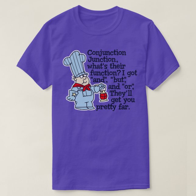 Conjunction Junction Conductor Lyrics Lts T-Shirt (Design Front)