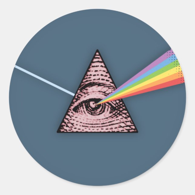 Conjunctivitis Illuminatis Classic Round Sticker (Front)