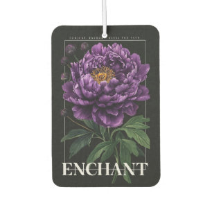 Conjure Enchant Bless the Path Purple Peony Car Air Freshener