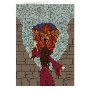 Conjuring the Dragon Greeting Card