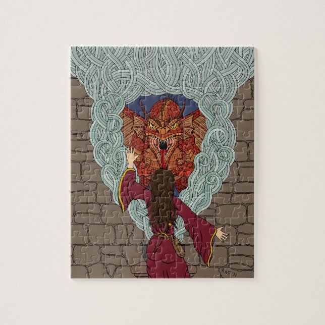 Conjuring the Dragon Jigsaw Puzzle (Vertical)
