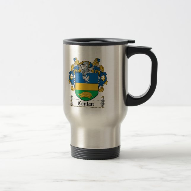Conlan Family Crest Travel Mug (Right)