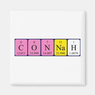 Connah periodic table name magnet