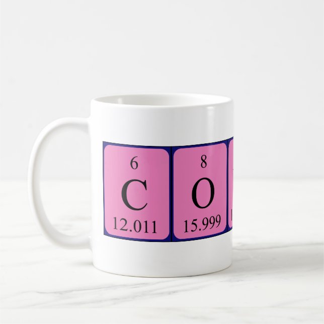 Connah periodic table name mug (Left)