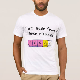Connah periodic table name shirt