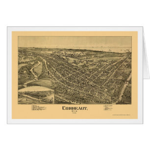 Conneaut, OH Panoramic Map - 1896