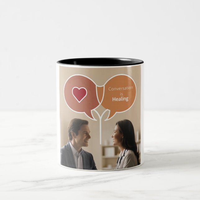 Connect & Heal: Inspirational Mug (Center)