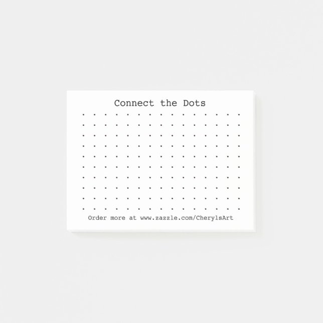 Connect the dots game on Post It Notes (Front)