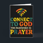 Connect To God - Christian Religious Faith Prayer  Card<br><div class="desc">Connect To God - Christian Religious Faith Prayer</div>