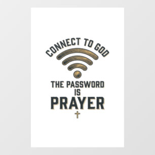 Connect to God Prayer Christian Vector Design_1