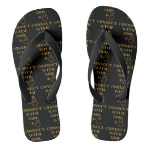 Connect With God Biblical Quote All-Over Unisex Jandals