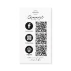 Connect with Us 3 QR Code Social Media Logo