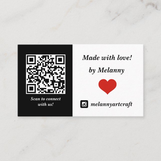 Connect with us business card (Front)