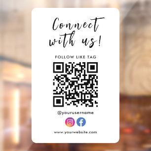 Connect With Us Facebook Instagram Qr Code