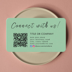 Connect with us Instagram Facebook Qr Code Business Card