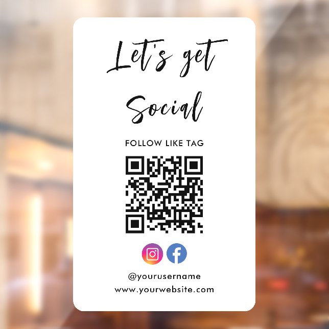Connect With Us Instagram Facebook Qr Code White (Sheet 2)