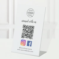 Connect with us Instagram Facebook Social Media QR