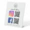 Connect with us Instagram Facebook Social Media QR