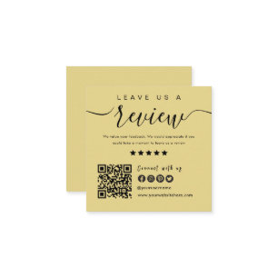 Connect With Us QR Code Leave Us A Review Modern Enclosure Card