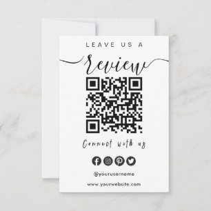 Connect With Us QR Code   Leave Us A Review Script Invitation