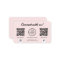 Connect with us Social Media Double QR Code Pink
