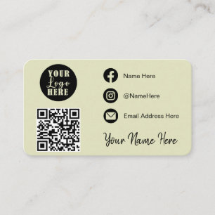 Connect with us Social Media QR Business Card