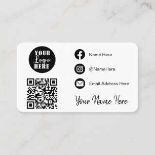 Connect with us   Social Media QR Business Card
