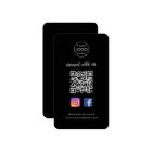 Connect with us | Social Media QR Code Black