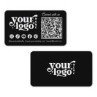 Connect with us Social Media QR Code Black