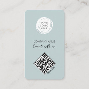 Connect With Us Social Media QR Code Business Card