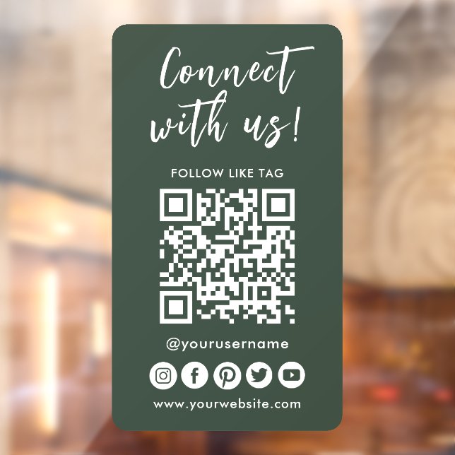 Connect With Us Social Media QR Code Logo (Sheet 2)