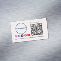 Connect with us Social Media QR Code Pink Business