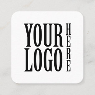 Connect with us Social Media QR Code White Square Business Card