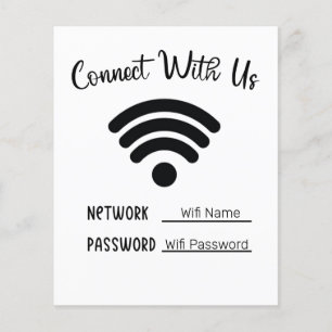 Connect with us Wifi Flyer