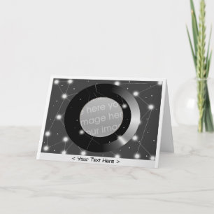 Connected Black and White Photo Card