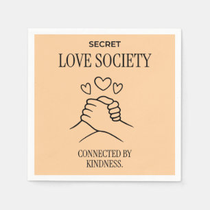 Connected by Kindness Modern Paper Napkins