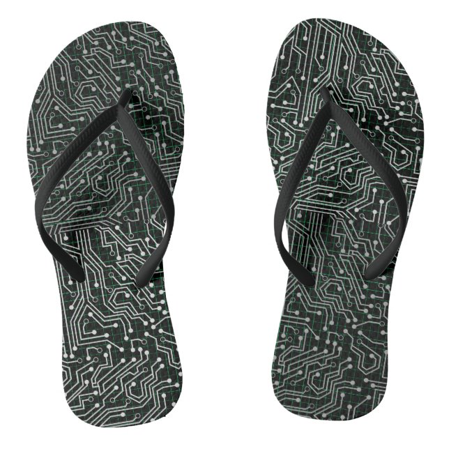 Connected Circuit A.b Black BG Jandals (Footbed)