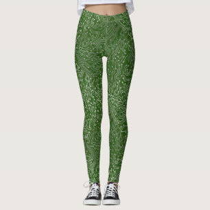Connected Circuit A.b D Green BG Leggings