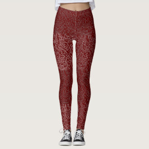 Connected circuit pattern b DRed GB Leggings