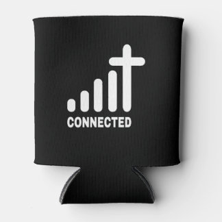 Connected - Funny Christian Jesus Christ Church Pe Can Cooler