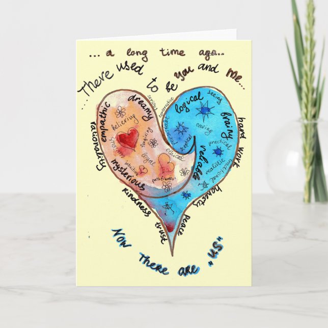 Connected Hearts socionics-inspired ESTJ/INFJ Card (Front)